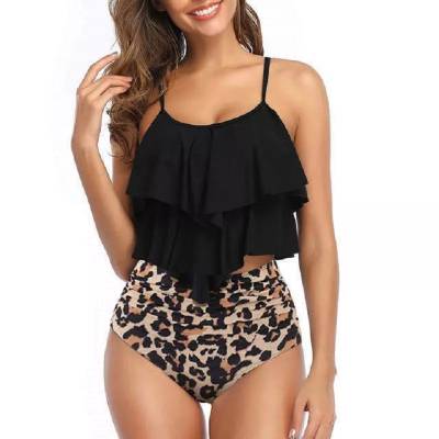 Bikini TA leopardo top con volado