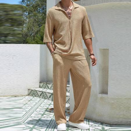 Conjunto hombre deportivo camisa pantalon suelto