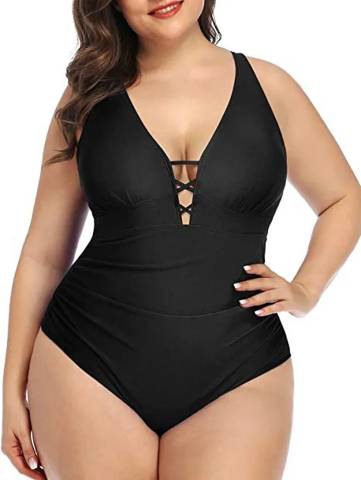Bikini entero TG con escote 