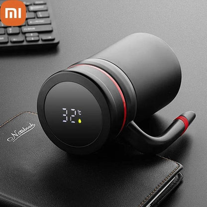 Taza termica con tapa y medidor de Temp