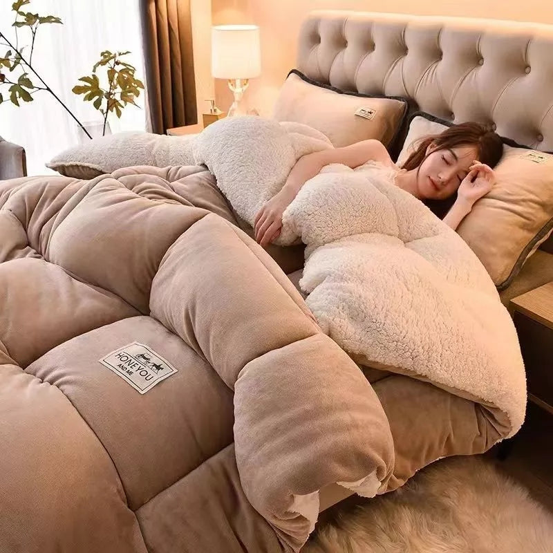 Edredon polar  beige  220x240 Cm