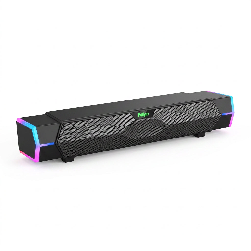 Altavoz gamer Bluetooth estilo barra con luces RGB noyo