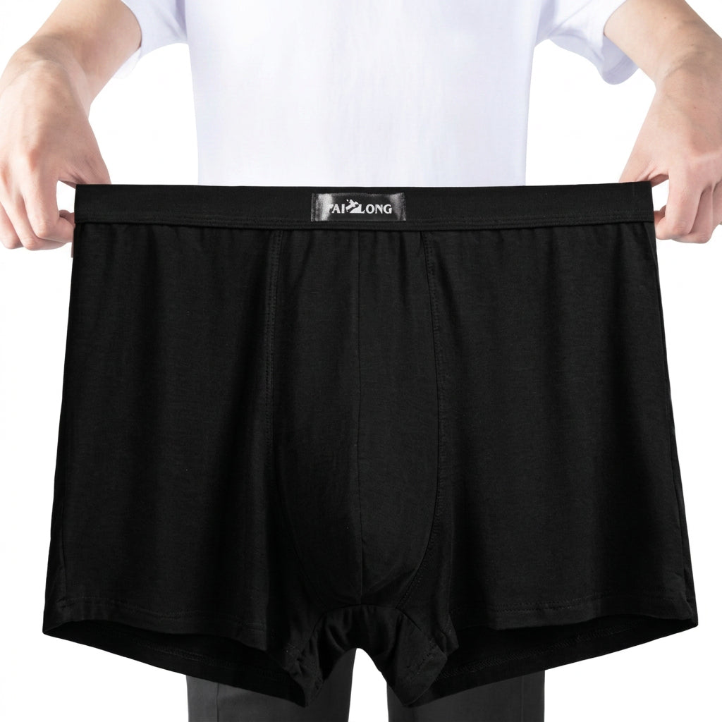 Boxer Hombre Talles Grandes Tiro Alto Modal Bambú Antibacterial Calce Holgado Entrepierna Profunda hasta 150kg.