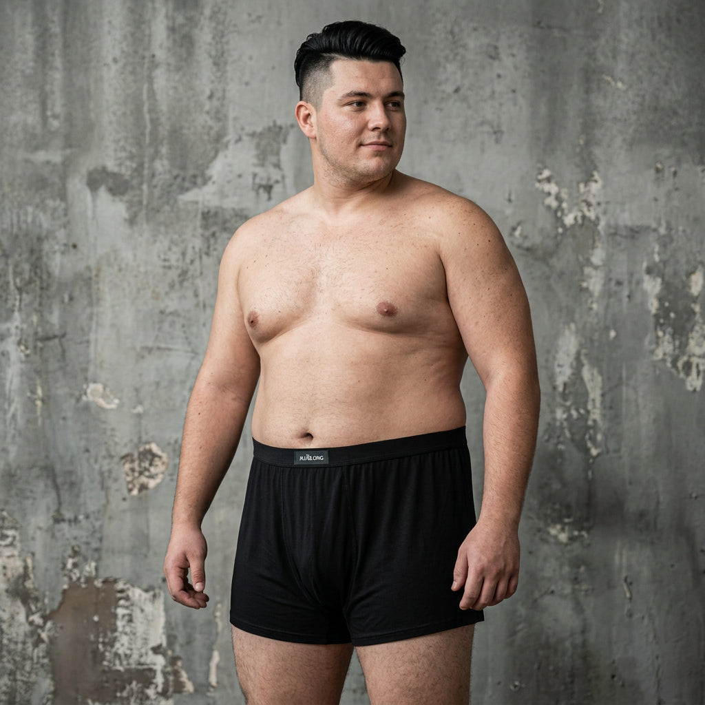 Boxer Hombre Talles Grandes Tiro Alto Modal Bambú Antibacterial Calce Holgado Entrepierna Profunda hasta 150kg.