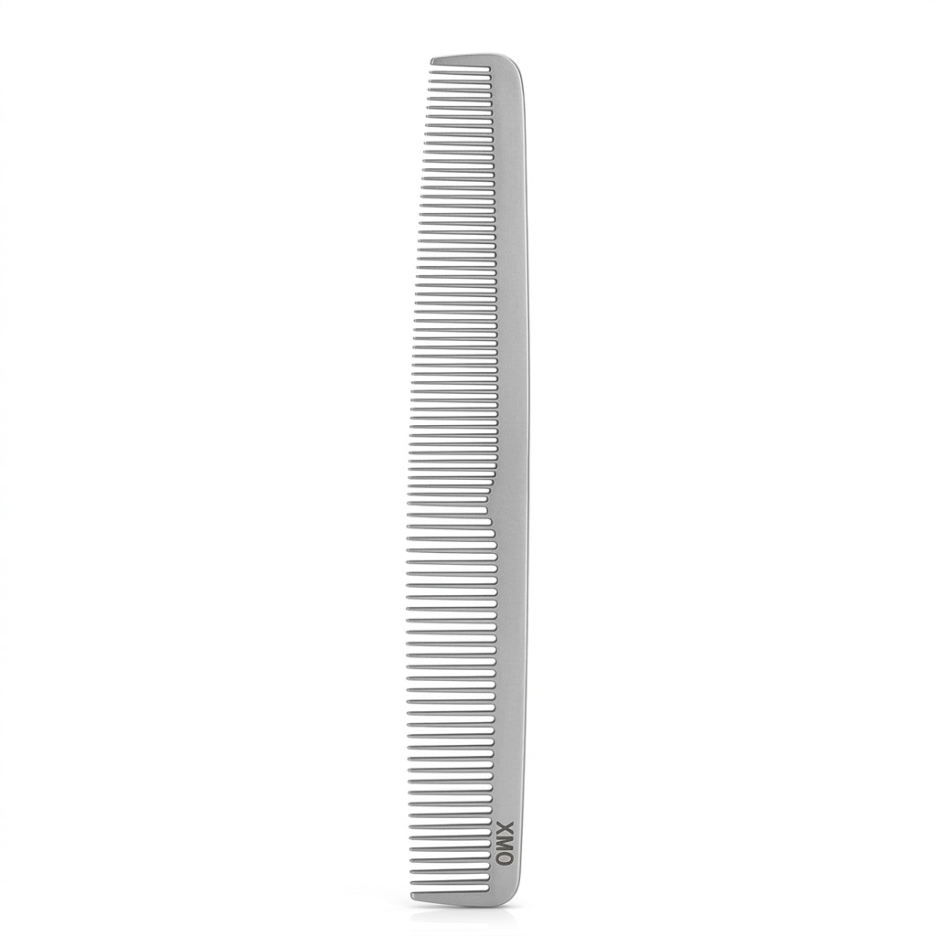 Brainbow 1PC Titanium Steel Comb Professional Salon Hair Hairdressing Anti-static Barbers Comb Ultra Thin Hair Brush for Men