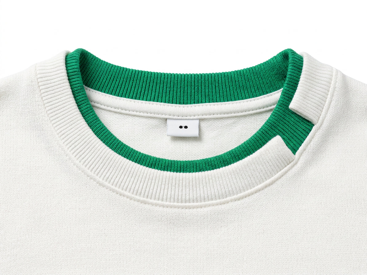Buzo hombre hilo detalles en verde