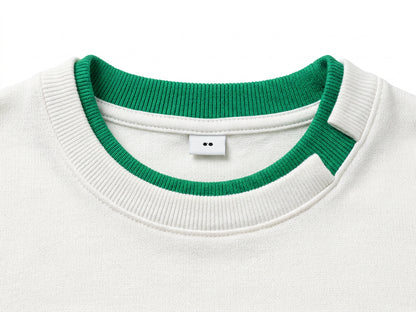 Buzo hombre hilo detalles en verde