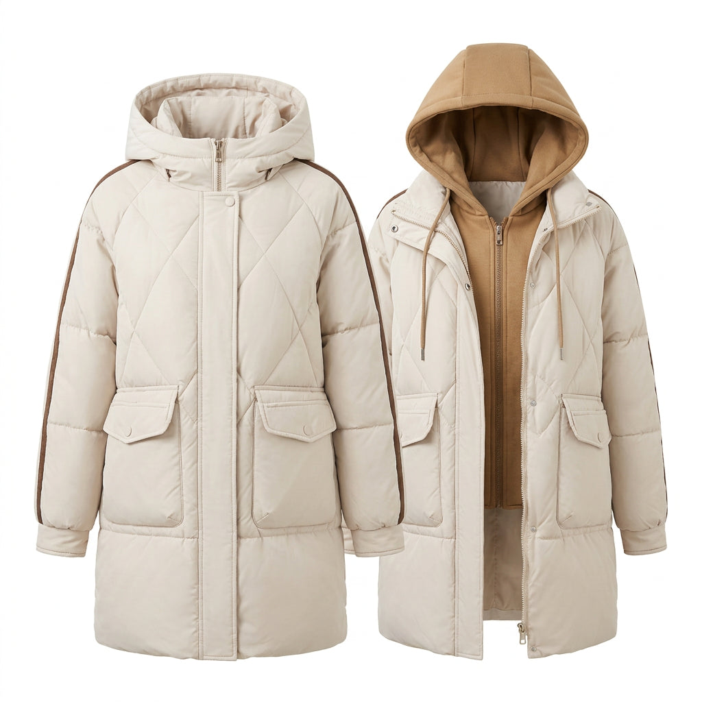 Campera dama Parka inflada Plumon