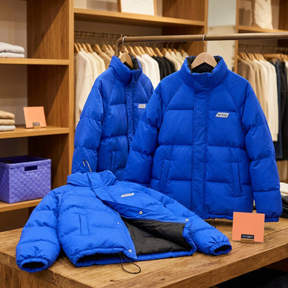 Campera dama  acolchada con cuello alto