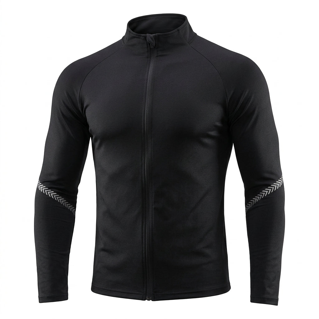 Campera deportiva hombre compresión nylon secado rápido