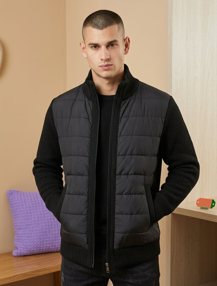 Campera hombre casual hilo y nylon