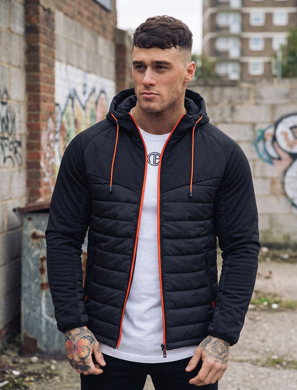 Campera hombre deportiva Combinada Slim