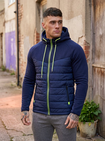 Campera hombre deportiva Combinada Slim