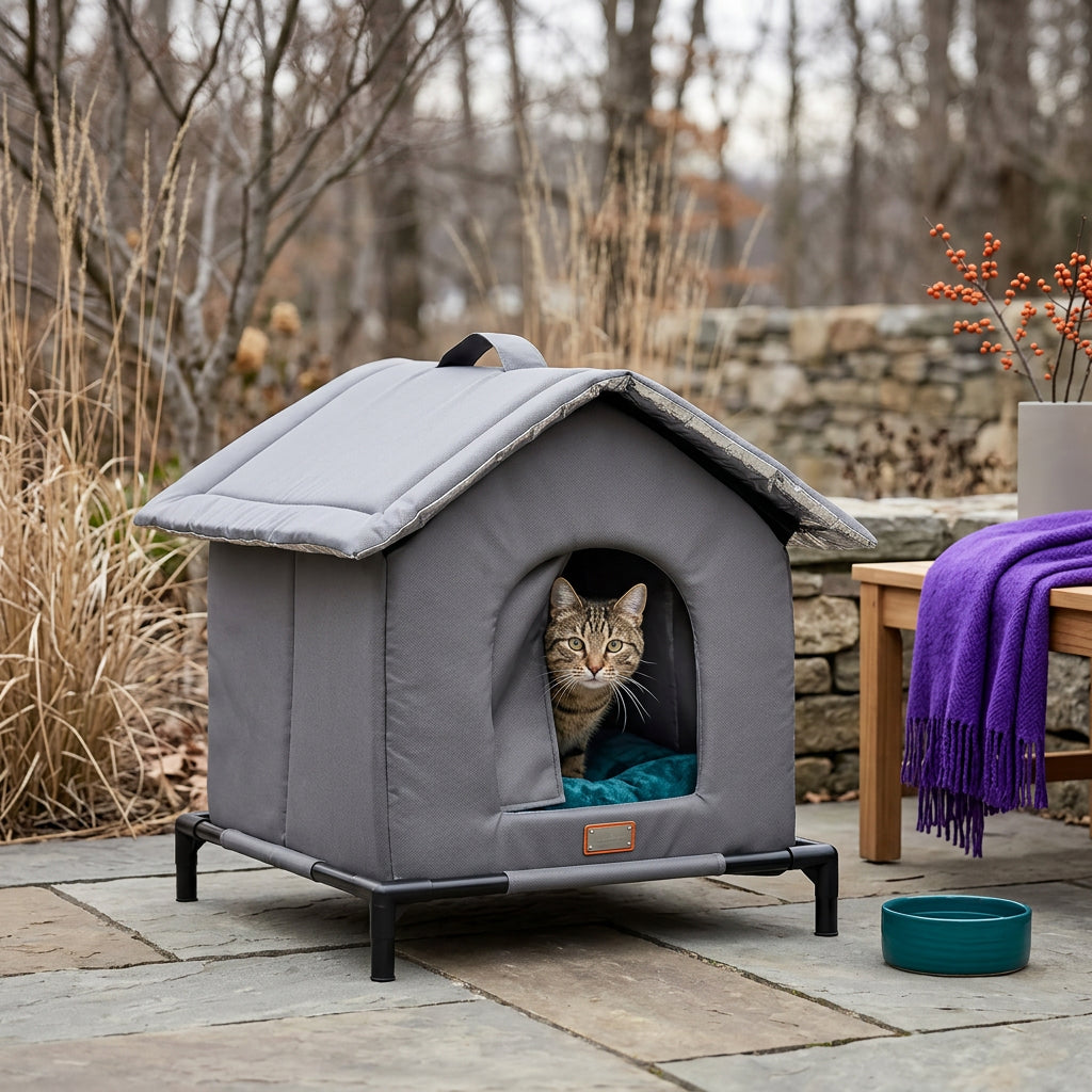 Casa Para Gatos De Exterior Térmica E Impermeable Para Invierno