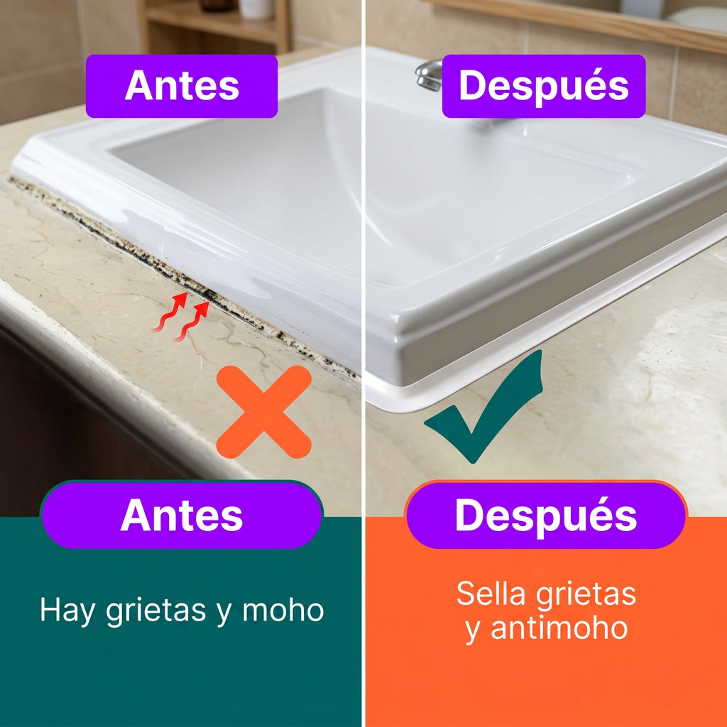Cinta Selladora Impermeable Baño Antimoho Autoadhesiva 