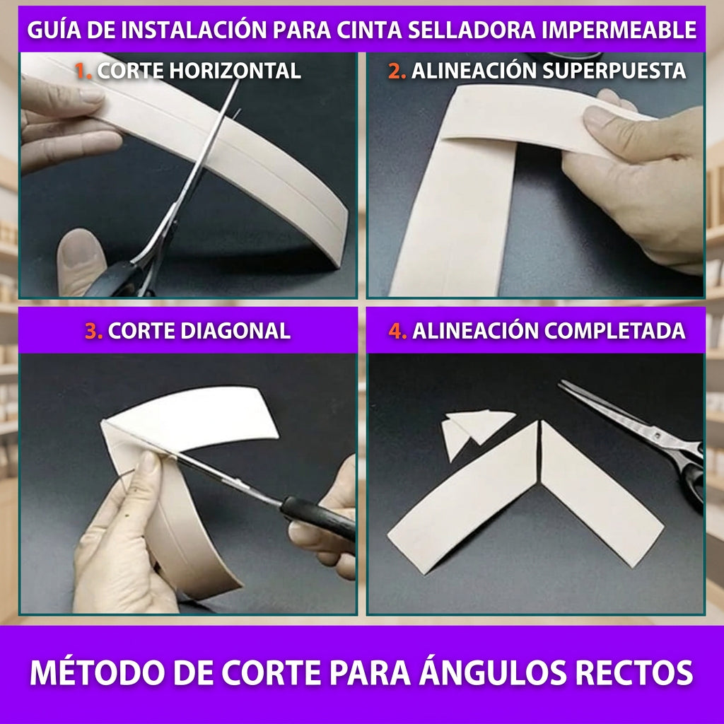 Cinta Selladora Impermeable Baño Antimoho Autoadhesiva 