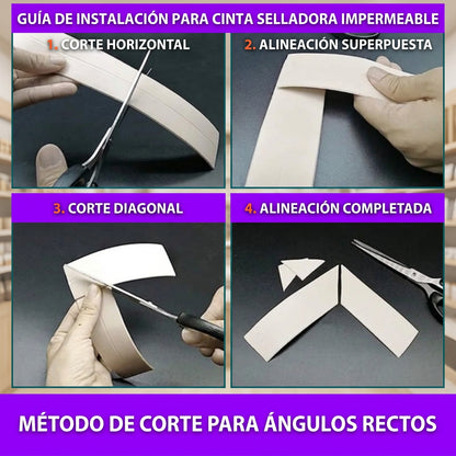 Cinta Selladora Impermeable Baño Antimoho Autoadhesiva 