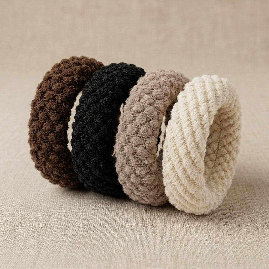 Colitas De Pelo Gruesas Elásticas Scrunchies Mujer