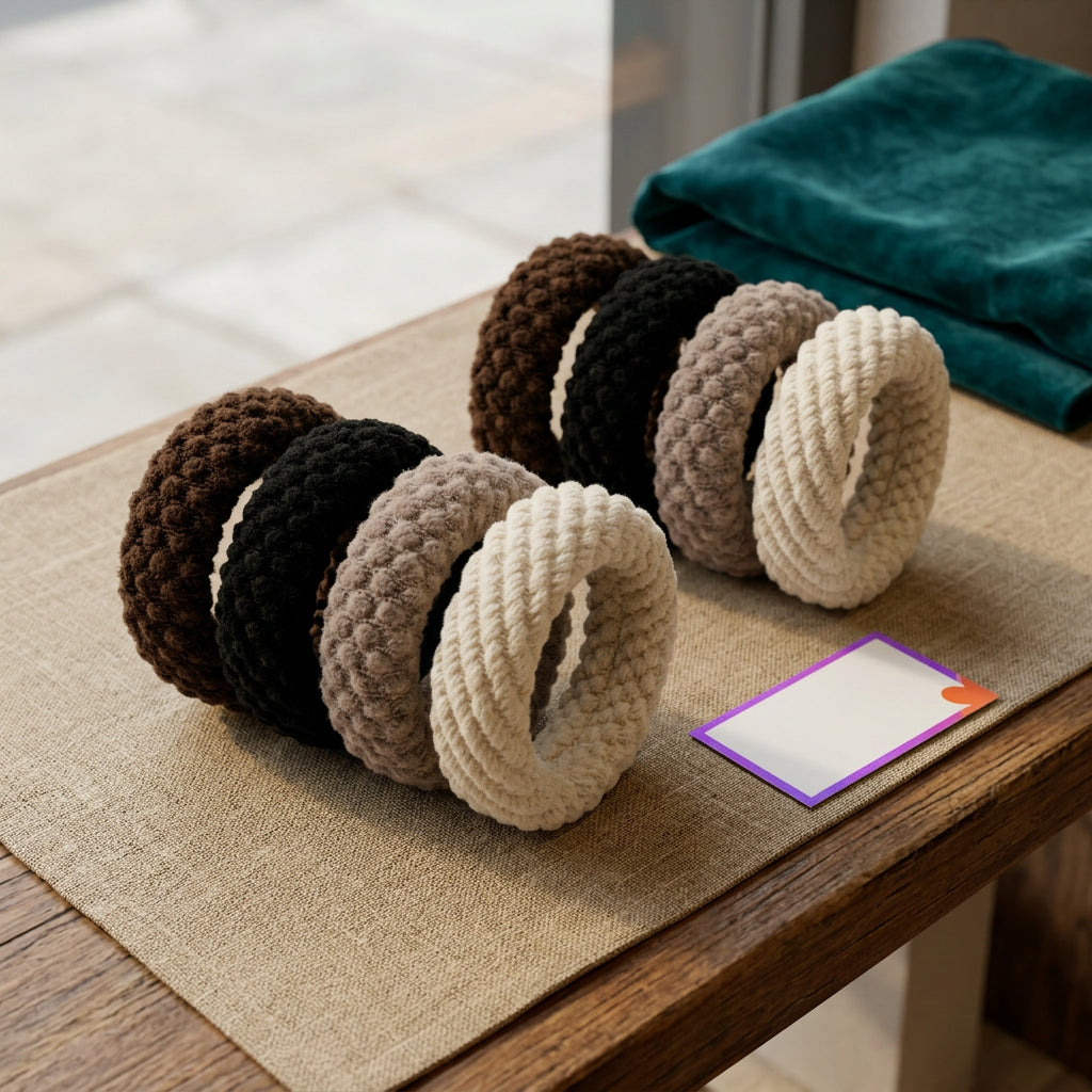 Colitas De Pelo Gruesas Elásticas Scrunchies Mujer