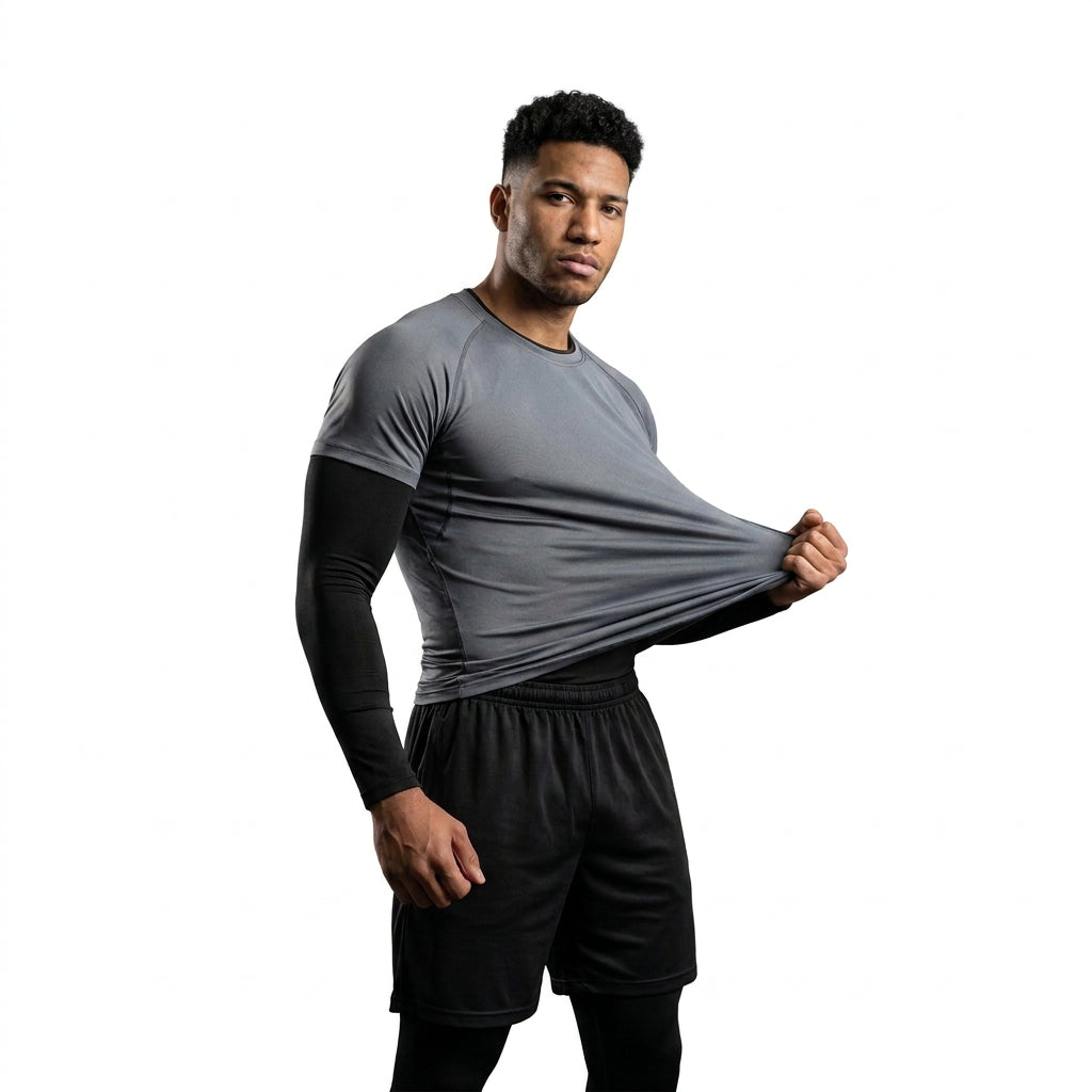 Conjunto hombre short + calza larga + 2 remeras
