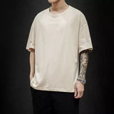 Remera Oversize Hombre Manga Corta Oversize Liso