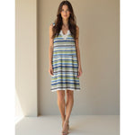 Vestido Stella Gringer Casual Corto Sin Mangas Bordado