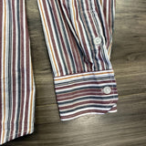 Camisa Hombre Bogari Rayas Cuello Americano Larga