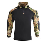 Buzo Hombre Militar Swat Camuflado Negro Brazo Impermeable