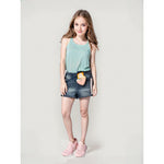 Conjunto Niña Short Jean + Remera Musculosa Divino!!