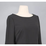 Vestido Dama Calvin Klein Ajustado De Manga Acampanada Crepe