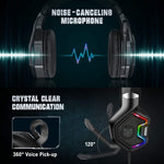 Auriculares Gamer Onikuma K10 Pro Negro Con Luz  Rgb