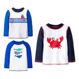 Conjunto Remera Camiseta Baño Niño Cat &jack Upf 50 X 2