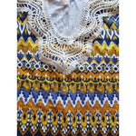 Vestido Stella Gringer Casual Corto Sin Mangas Bordado
