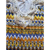 Vestido Stella Gringer Casual Corto Sin Mangas Bordado