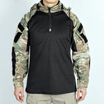 Buzo Hombre Militar Swat Camuflado Negro Brazo Impermeable