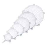 Tapa Silicona Elastica Ajustable Reutilizable Alimento X6