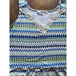 Vestido Stella Gringer Casual Corto Sin Mangas Bordado