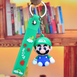 Llavero Anime Super Mario Bross 3d Goma Correa X3