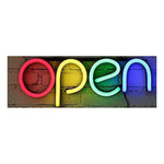 Luces Cartel Open Rgb Para Pared