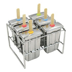Molde De Acero Inoxidable Para Paletas Sin Bpa Color Plata