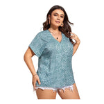 Camisa Remera Dama Talle Grande Plus Size Animal Print