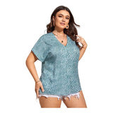 Camisa Remera Dama Talle Grande Plus Size Animal Print