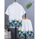 Conjunto Casual Hombre Short Y Camisa Hawai