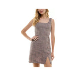 Vestido Dama City Studio Mini De Tweed Con Escote Cuadrado