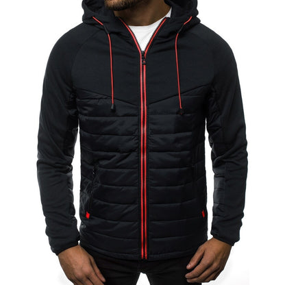 Campera hombre deportiva nylon y algodon