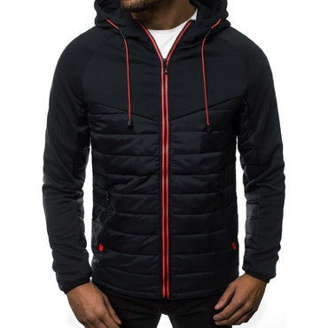 Campera hombre deportiva nylon y algodon