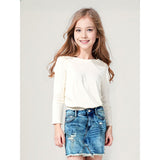Pollera Jean Nilña Verano Mini Cat & Jack + Remera