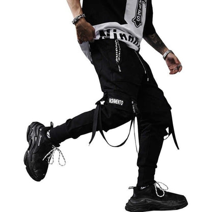 Pantalon cargo hombre con correas