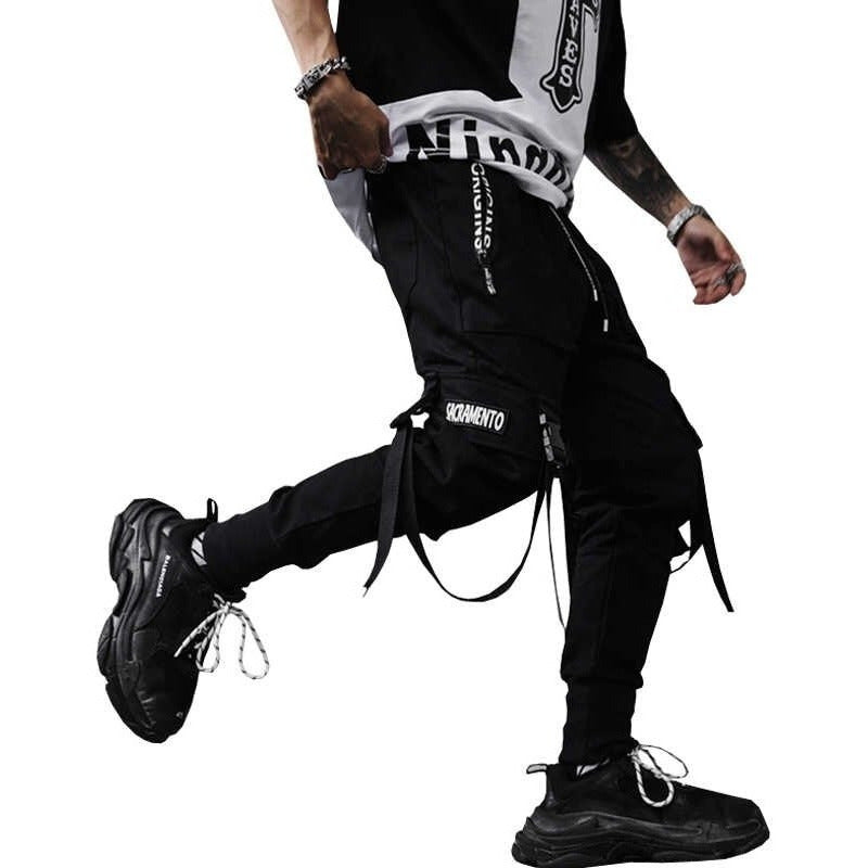 Pantalon cargo hombre con correas