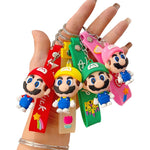 Llavero Anime Super Mario Bross 3d Goma Correa